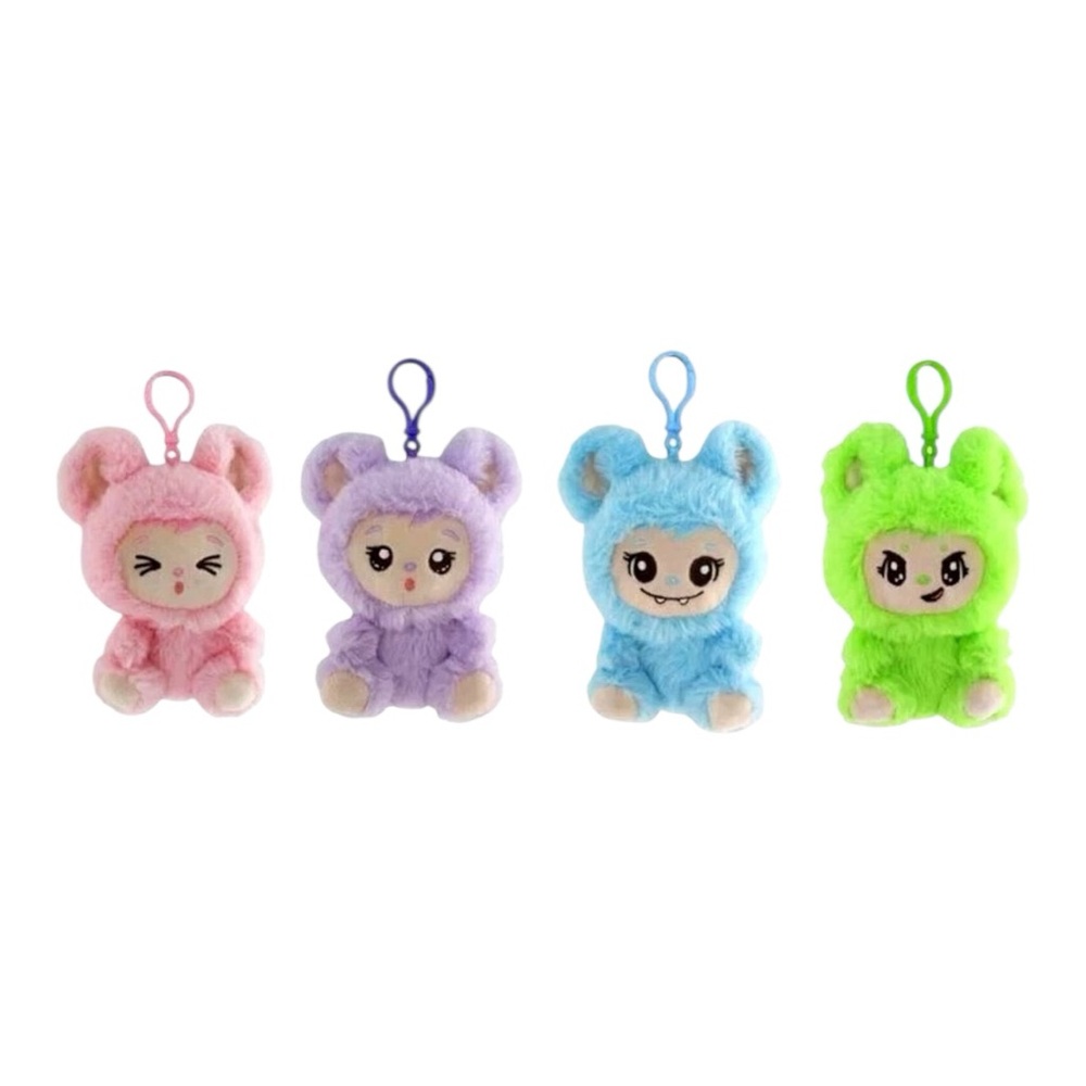 LaBabies Monsters Plush Clip / Zuzu Vivi Gigi Lili Bag Charm Complete Set of 4